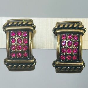 Heidi Daus “Timeless Beauty” vintage/new Clip On Earrings